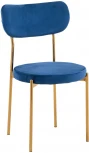 Стул Stool Group Барбара велюр синий золотые ножки УТ000028058