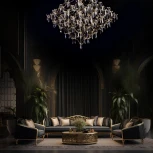 Подвесная люстра Loft It Mira 10259/800 Gold Asfour (LED, 220V, на тросе)