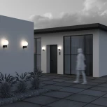 Настенный уличный светильник Maytoni Bold O598WL-01B (220V, шар, IP54)