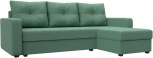 Диван угловой Ливерпуль Лайт правый угол (Зеленый/Рогожка) Лига Диванов арт.125987