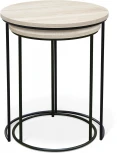 Столик журнальный SHT-CT7 дуб белёный/чёрный муар от фабрики Mebelik