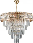 Подвесная люстра каскадная Reluce 02162-0.4-08 FGD (220V, хрусталь, на цепи)