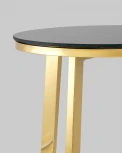 Журнальный стол Stool Group 50*50 АЛЬБА золото стекло черное УТ000004642