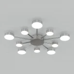 Потолочная люстра Eurosvet Nitrino 90242/10 хром (LED, 220V, пульт управления)