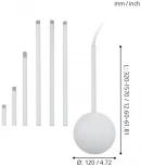 Комплект для подвода питания к светильнику Eglo Extention, белый