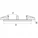 Рамка для двух встраиваемых светильников Lightstar Intero, овал, черный