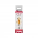 Лампочка светодиодная филаментная прозрачная свеча E14 11W Thomson Candle TH-B2116