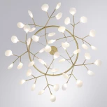 Подвесная люстра Arte Lamp Candy A7272SP-45GO (220V, на тросе, лепестки, ветки)