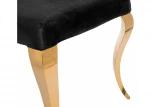 Стул Woodville Odda черный / золотой 11643