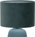 Настольная лампа Escada Hestia 10200/L Blue 1х40Вт Е27, металл/ткань, голубой (220V, круглые)