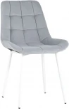 Стул Stool Group Флекс велюр светло-серый белые ножки УТ000025208