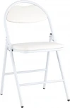 Стул складной Hagen экокожа белый каркас белый УТ000036846