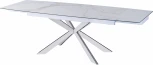 Стол обеденный IST-CASA раскладной Иллюзион MC22026DT, 160(240)х90х76 см, белый мрамор