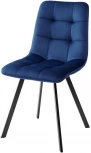 Обеденный стул M-City CHILLI SQUARE BLUVEL-86 NAVY BLUE, велюр