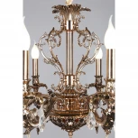 Подвесная люстра Omnilux Nureci OML-74903-08 (220V, подвески, на цепи, подсвечник, свеча)