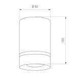 Накладной точечный светильник Elektrostandard Topper DLR021 9W 4200K черный матовый (LED, 220V)