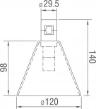 Трековый светодиодный светильник для магнитной модульной системы 5Вт Donolux Tringlas DL20234M5W1 Black Bronze