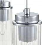 Подвесной светильник Lumion Isha 8102/3A хром/прозрачный металл/металл Е14 3*40W 220V (на проводе)