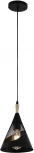Подвесной светильник Reluce 03250-3.9-01 BK+WOOD (220V, на проводе)