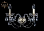 Бра Art Classic 10.11 10.11.2.165.Gd.Sp (220V, хрусталь, подвески, подсвечник, свеча)