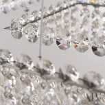 Подвесная люстра светодиодная APL LED Sicilia SH05.57.A.Ni.4000 (220V, хрусталь, на тросе)