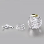 Настольная лампа Odeon Light Crystal 5008/2TL золотой/металл/акрил LED 2W 4000K 180лм (регулировка яркости, 220V, диммер, сенсорный выключатель, шар)