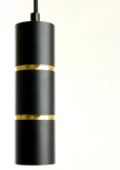 Подвесной светильник Feron ML1868 Barrel ZEN levitation 48447 MR16 35W, 230V, чёрный, золото (на проводе, круглые)