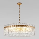 Подвесная люстра Loft It Nevada 10297/800 French gold (220V, хрусталь, на цепи, круглые)