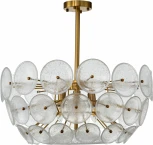 Люстра потолочная на штанге Soffio V000018 (12020/6R Gold) (220V)