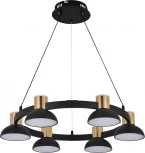 Подвесной светильник (11059/6P Black) Indigo Traforo V000182L (регулировка яркости, LED, 220V, пульт управления, на тросе)