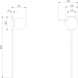Настенный светильник Eurosvet Fredo 40033/1 черный жемчуг