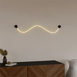 Настенный светильник с гибким неоном Lightera Tura LE103W-158BA STEEL (LED, 220V)