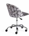 Кресло MELODY ткань/флок, серый, Cats/29 Tetchair 19026
