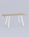 Стол Stool Group Plain 116-158*74 дуб Ан/белый УТ000034571