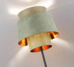 Торшер Odeon Light Kressa 4992/1FA PENDANT черный/зеленый/золотой/металл/экокожа E27 1*60W