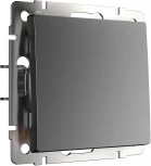 Выключатель одноклавишный (графит матовый) Werkel W1110064 (a063095)