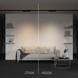 Трековый светильник трехфазный 10W 220V Maytoni Basis TR196-3-10W2.7K-B (LED)