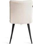 Стул обеденный Bari Tetchair (Флок/Молочный,Черный) арт.24801
