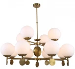 Потолочная люстра ярусная на штанге Stilfort Marsela 2141/05/12P (220V, шарики)