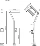 Наземный светильник с розеткой LD-Lighting LD-Z LD-ZS851 (220V, IP65)