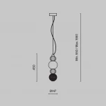 Подвесной светильник Maytoni Collar P069PL-L17CH3K (LED, 220V, на проводе, шарики)