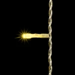 Гирлянда Нить 10м Шампань с Мерцанием Белого Диода 24В, 100 LED, Провод Прозрачный ПВХ, IP54