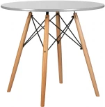 Стол обеденный CHELSEA`80 (ножки светлый бук, столешница светло-серый (GR-01))