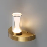 Бра Odeon Light Defance 7144/5WL античная бронза/акрил/металл IP20 LED 5W 402Лм 3000K 180° 220V