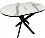 Стол Андромеда 2, Черный муар/Мрамор, Мир стульев