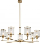 Потолочная люстра на штанге 13022/7R Brass Indigo Dante V000410