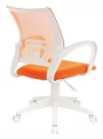 Кресло Бюрократ CH-W695NLT оранжевый TW-38-3 TW-96-1 сетка/ткань крестовина пластик пластик белый