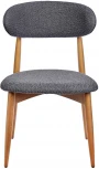 Стул Bradex Home Lucas темно-серый букле с ножками цвета орех (RF 0548)