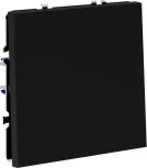 Проходной переключатель одноклавишный (черный матовый) Voltum S70 VLS010308