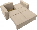 Диван прямой Куба мини (Бежевый/Велюр) Лига Диванов арт.121871